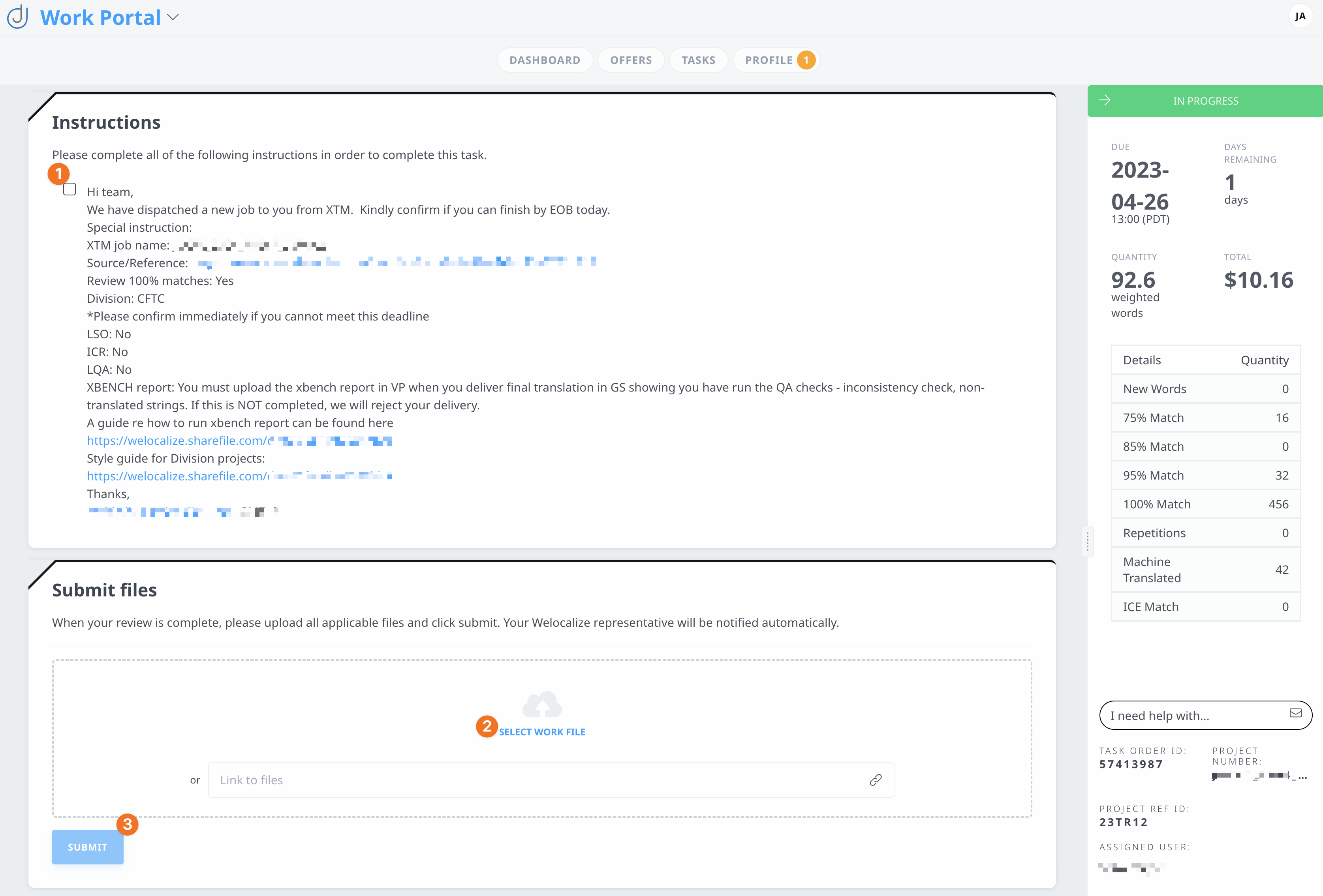 Junction: How to Complete a Task – Welocalize