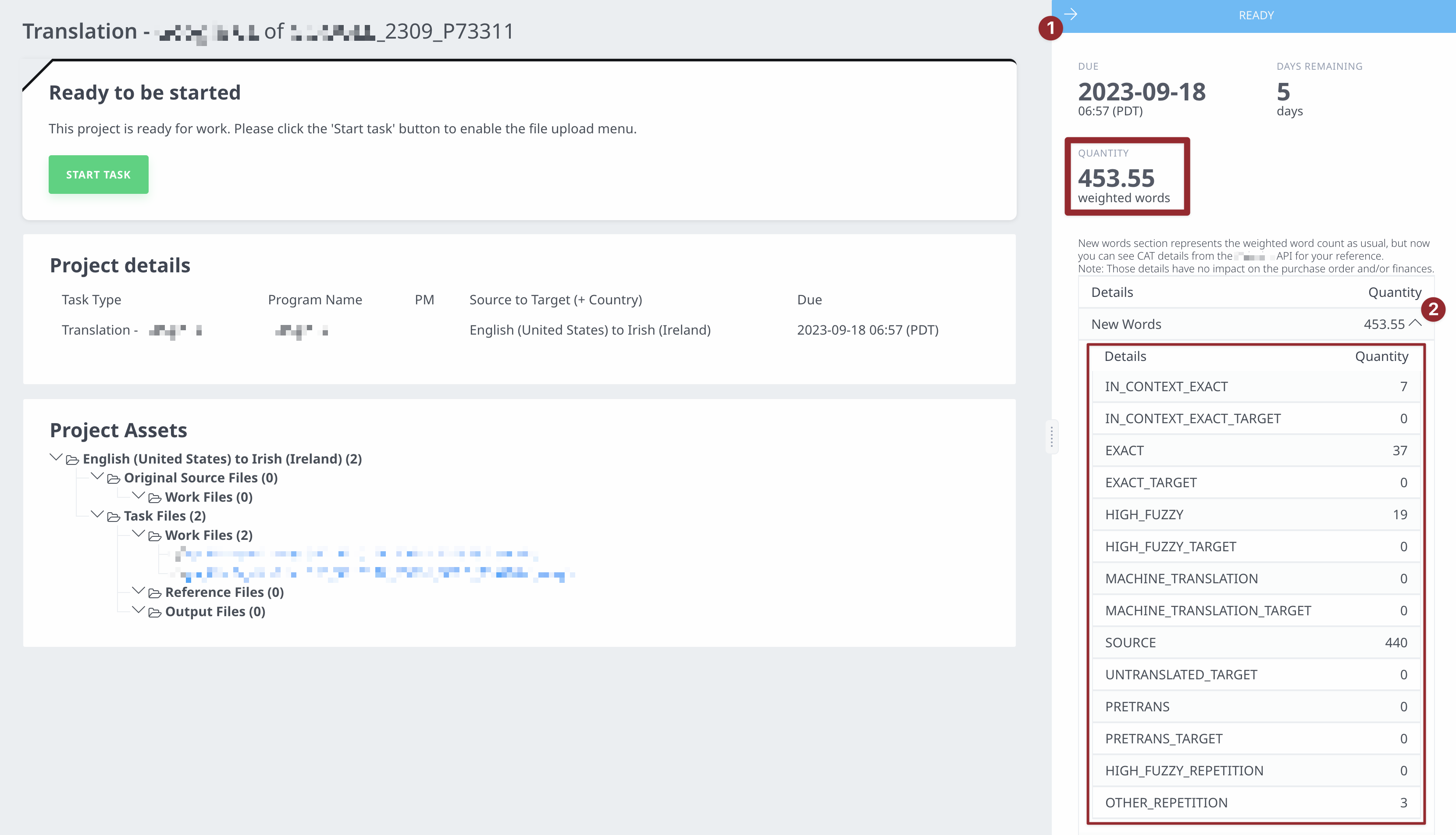 Rate Information and Standard CAT Grid – Welocalize