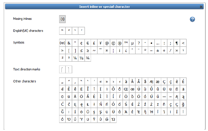 Special Characters In Xtm Welocalize